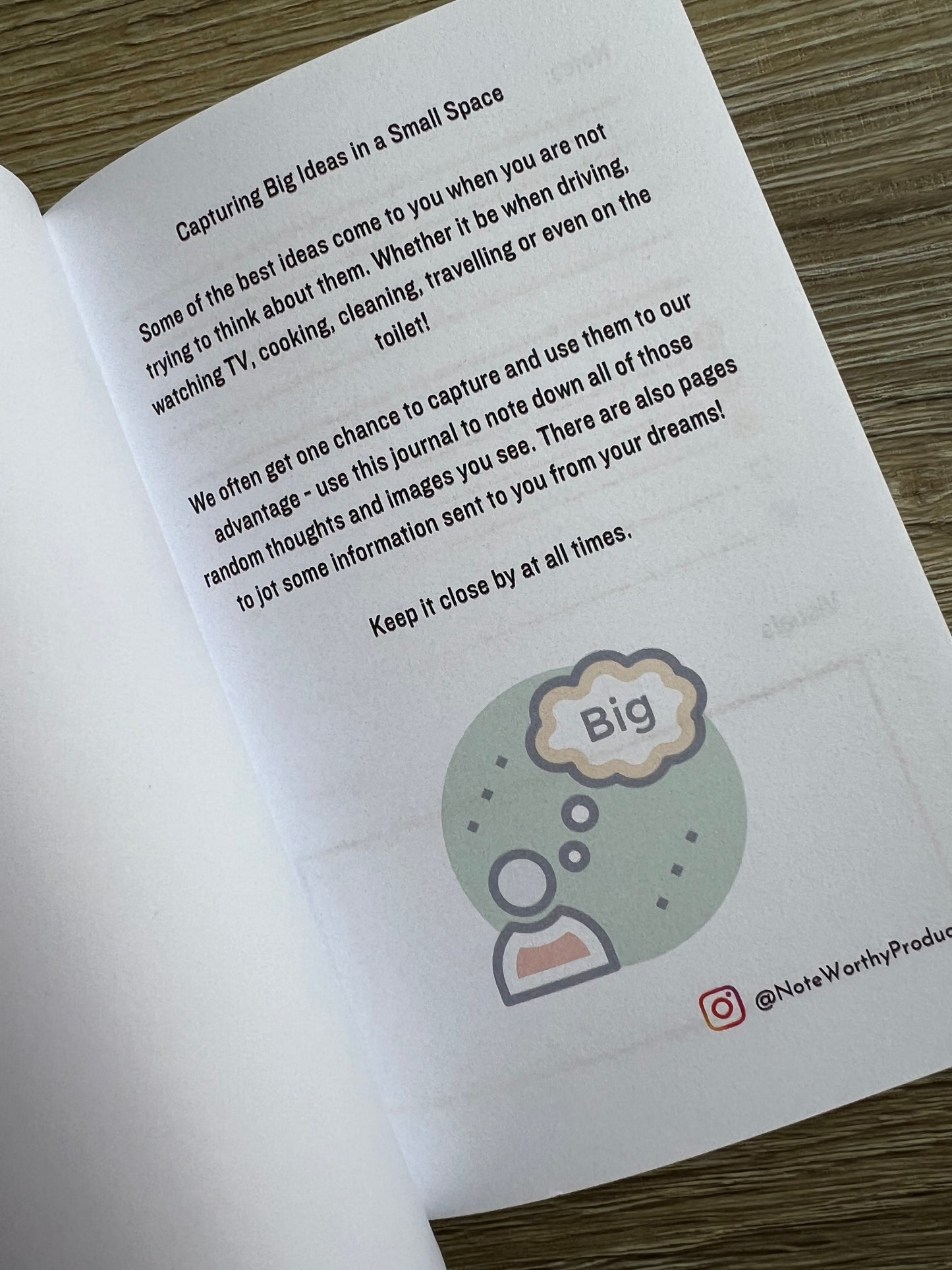 Big Ideas - Little notebook